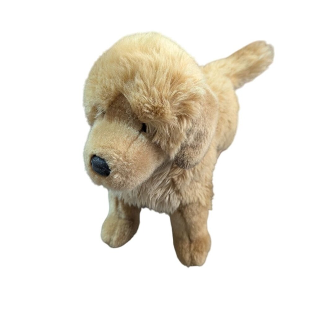 Bass Pro Shops Plush Golden Retriever Dog Stuffed Animal 12" Soft Fluffy Cutie !
